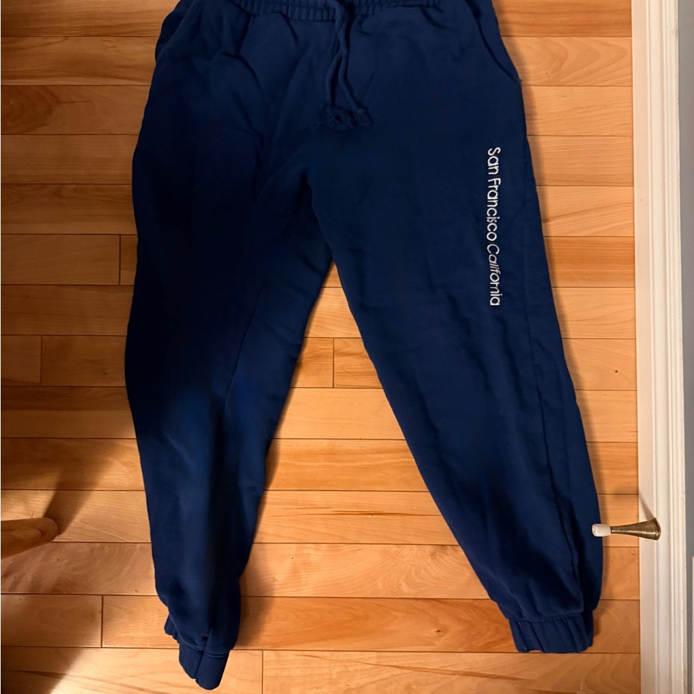 Zara Navy Blue Track Pants